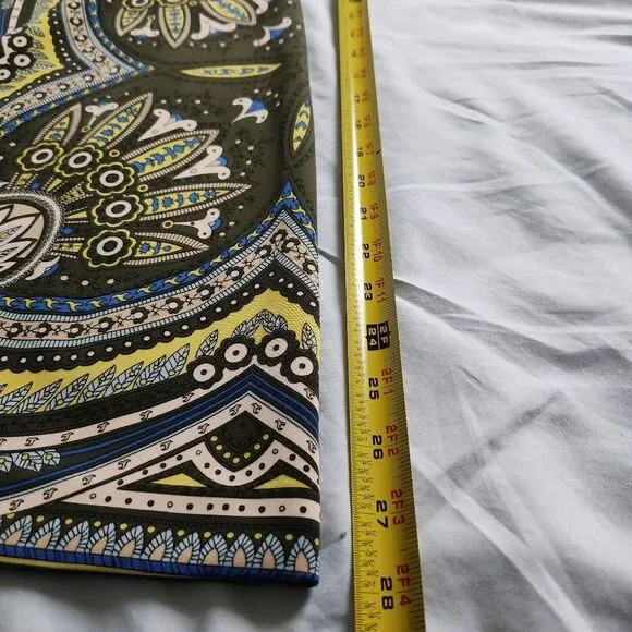 Retro Belle Sleeve Dress NY & Company Size XL Stretch Green Gogo Costume Hippy - Picture 8 of 14